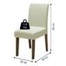 Conjunto com 2 Cadeiras Estofada Sala de Jantar Trieste Siena Cedro / Areia Dobuê - 2