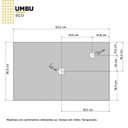 Ver imagem 5 de Kit com 2 Gabinetes para Banheiro em Aço 2 Portas com Tampo de Vidro e Porta de Vidro sem Cuba Umbu