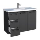 Ver imagem 6 de Kit com 2 Gabinetes para Banheiro em Aço 3 Gavetas 81cm Preto