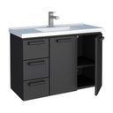 Ver imagem 4 de Kit com 2 Gabinetes para Banheiro em Aço 3 Gavetas 81cm