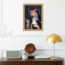 Ver imagem 2 de Quadro Moldura Dourada Santa Rita de Cássia 33x24cm:com Acetato