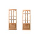 Ver imagem 7 de Kit com 2 Folhas de Porta Maciça 210x80cm Eucalipto PM12 Nipônica Cruzeiro Portas Marrom