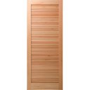 Ver imagem 2 de Kit com 2 Folhas de Porta Maciça 210x70cm Eucalipto PM09 Veneziana Cruzeiro Portas Marrom