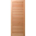 Ver imagem 4 de Kit com 2 Folhas de Porta Maciça 210x82cm Eucalipto PM09 Veneziana Cruzeiro Portas Marrom/Nude