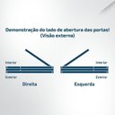 Ver imagem 7 de Kit com 2 Folhas de Porta Maciça 210x82cm Eucalipto PM09 Veneziana Cruzeiro Portas Marrom/Nude