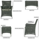 Ver imagem 3 de Jogo Sofá e 2 Poltronas e Mesa Igapó Fendi E5 Trama Original Verde