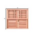 Ver imagem 3 de Kit com 2 Janelas Guilhotina com Ferragem Je821 Esel 100x100x12cm