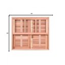 Ver imagem 4 de Kit com 2 Janelas Guilhotina com Ferragem Je821 Esel 100x120x12cm