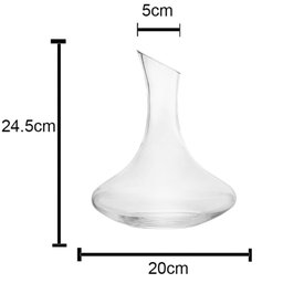 Decanter de Vinho Vidro 1,5l e 4 Taças de Cristal Bohemia Sommelier 580ml para Degustação - 8