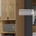 Ver imagem 7 de Paneleiro 100% MDF 2 Portas com Vidro 1 Gaveta com Espaço Torre Quente 70cm Aura Luciane Móveis