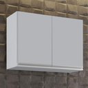 Ver imagem 1 de Armário de Cozinha Aéreo 80cm 2 Portas Califórnia Cinza Claro - Lumil