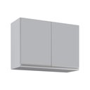 Ver imagem 2 de Armário de Cozinha Aéreo 80cm 2 Portas Califórnia Cinza Claro - Lumil