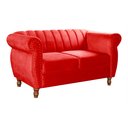 Ver imagem 2 de Namoradeira Realeza Sofá Chesterfield Decoração Sala Recepção Estilo Retrô