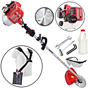Roçadeira Profissional Nakashi T270N Com Empunhadura Circular Ideal Para Manutenção de Rodovias