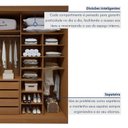 Ver imagem 7 de Guarda-roupa 4 Portas 100% Mdf Versátil