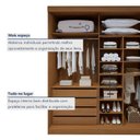 Ver imagem 6 de Guarda-Roupa 4 Portas 100% MDF Versátil