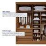 Guarda-roupa 4 Portas 100% Mdf Versátil - 6