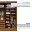 Ver imagem 7 de Guarda Roupa Casal 4 Portas e 4 Gavetas 100% MDF Versátil