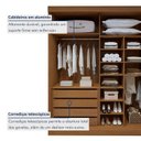 Ver imagem 5 de Guarda Roupa Casal 4 Portas e 4 Gavetas 100% MDF Versátil