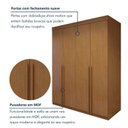 Ver mais imagens de Guarda Roupa Casal 4 Portas e 4 Gavetas 100% MDF Versátil