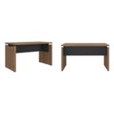 Ver imagem 2 de Conjunto para Escritório 2 Mesas Operacionais 1450 em Tamburato