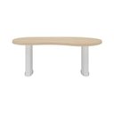 Ver imagem 7 de Conjunto para Escritório 2 Mesas Organic em Tamburato 2000cm Carvalho E Branco