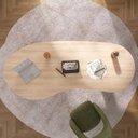 Ver imagem 5 de Conjunto para Escritório 2 Mesas Organic em Tamburato 2000cm Carvalho e Branco Artany