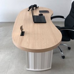 Conjunto para Escritório 2 Mesas Organic em Tamburato - 13