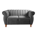 Ver imagem 4 de Namoradeira Realeza Sofá Chesterfield Decoração Sala Recepção Estilo Retrô