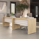 Ver imagem 1 de Conjunto para Escritório com 2 Mesas Tamburato 1400