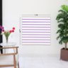 Painel Canaletado Branco 0,84 x 0,90m com Perfil PVC COR PERFIL PVC:ROXO - 4