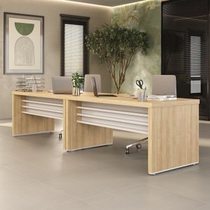 Conjunto para Escritório com 2 Mesas Tamburato 1600