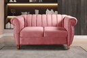 Ver imagem 1 de Namoradeira Realeza Sofá Chesterfield Decoração Sala Recepção Estilo Retrô Rosa