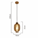 Ver imagem 2 de Pendente Lamp 3000k 17w Sl-0598/h1 Amb