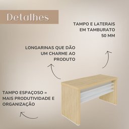 Conjunto para Escritório com 4 Mesas Tamburato 1400 - 8