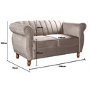 Ver imagem 3 de Namoradeira Realeza Sofá Chesterfield Decoração Sala Recepção Estilo Retrô