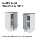 Ver imagem 6 de Balcão de Cozinha 35 Cm 1 Porta Branco/cinza Lux Madesa Branco/cinza