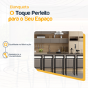 Ver imagem 3 de Kit 6 Banqueta Quadrada Preta para Balcão Ilha Cozinha Gourmet Bancada Piscina Bares Àrea de Lazer
