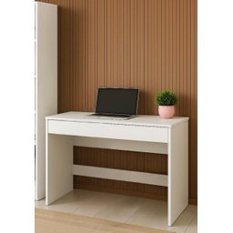 Escrivaninha 90cm Sli Gaveta e Livreiro Ripado 5 Prateleiras - 3
