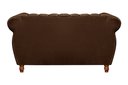 Ver imagem 5 de Namoradeira Realeza Sofá Chesterfield Decoração Sala Recepção Estilo Retrô Marrom