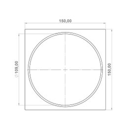 Ralo Click Quadrado 15 Cm Preto Fosco - 8