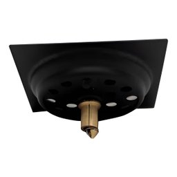 Ralo Click Quadrado 15 Cm Preto Fosco - 5