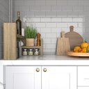 Ver imagem 5 de Organizador/Porta Temperos para Cozinha Marrom/Carvalho Mel