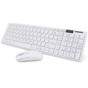 Ver imagem 1 de Kit Teclado e Mouse sem Fio Wifi Usb 1600dpi 2.4ghz Branco