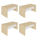 Ver imagem 2 de Conjunto Executivo 4 Mesas Tamburato 1600