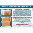Ver imagem 2 de Mesa Cozinha Mira Premium Madeira Maciça C/ Tampo Madeirado C/ Vidro 160x90cm e 6 Cadeiras Lara