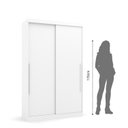 Ver imagem 5 de Guarda Roupa 2 Portas de Correr 2 Gavetas Gênova Plus Branco