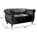 Ver imagem 3 de Namoradeira Realeza Sofá Chesterfield Decoração Sala Recepção Estilo Retrô