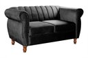 Ver imagem 2 de Namoradeira Realeza Sofá Chesterfield Decoração Sala Recepção Estilo Retrô Preto