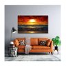 Quadro Paisagens e Natureza Beautiful Sunset C- Moldura Dourada Tamanho:120 X 80 Cm - 2